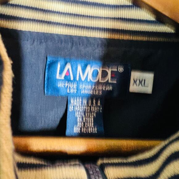 La Mode U of Michigan Golf Course Half Zip Pullover Navy Gold Long Sleeve - XXL - Picture 4 of 4